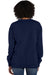 ComfortWash by Hanes GDH400 Mens Crewneck Sweatshirt Navy Blue Back