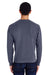 ComfortWash By Hanes GDH400 Mens Crewneck Sweatshirt Slate Blue Back