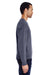 ComfortWash By Hanes GDH400 Mens Crewneck Sweatshirt Slate Blue Side