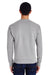 ComfortWash By Hanes GDH400 Mens Crewneck Sweatshirt Concrete Grey Back