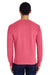 ComfortWash By Hanes GDH400 Mens Crewneck Sweatshirt Crimson Red Back