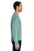 ComfortWash By Hanes GDH400 Mens Crewneck Sweatshirt Cypress Green Side