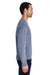 ComfortWash by Hanes GDH400 Crewneck Sweatshirt Saltwater Blue Side