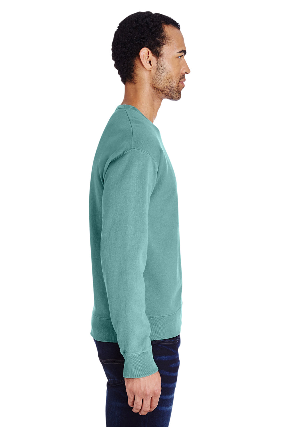 ComfortWash by Hanes GDH400 Crewneck Sweatshirt Spanish Moss Green Side
