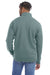ComfortWash by Hanes GDH425 Mens 1/4 Zip Sweatshirt Cypress Green Back