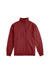 ComfortWash by Hanes GDH425 Mens 1/4 Zip Sweatshirt Cayenne Red Flat Front