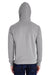 ComfortWash By Hanes GDH450 Mens Hooded Sweatshirt Hoodie Concrete Grey Back
