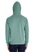 ComfortWash By Hanes GDH450 Mens Hooded Sweatshirt Hoodie Cypress Green Back