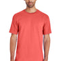 Gildan Mens Hammer Short Sleeve Crewneck T-Shirt - Bright Salmon - Closeout