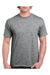 Gildan H000 Mens Hammer Short Sleeve Crewneck T-Shirt Heather Graphite Grey Front