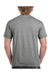 Gildan H000 Mens Hammer Short Sleeve Crewneck T-Shirt Heather Graphite Grey Back