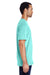 Gildan H000 Mens Hammer Short Sleeve Crewneck T-Shirt Chalky Mint Blue Side