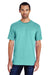 Gildan H000 Mens Hammer Short Sleeve Crewneck T-Shirt Seafoam Green Front