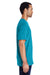 Gildan H000 Mens Hammer Short Sleeve Crewneck T-Shirt Tropical Blue Side