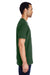 Gildan H000 Mens Hammer Short Sleeve Crewneck T-Shirt Dark Green Side