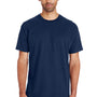 Gildan Mens Hammer Short Sleeve Crewneck T-Shirt - Sport Dark Navy Blue