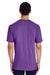 Gildan H000 Mens Hammer Short Sleeve Crewneck T-Shirt Purple Back