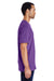 Gildan H000 Mens Hammer Short Sleeve Crewneck T-Shirt Purple Side