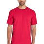 Gildan Mens Hammer Short Sleeve Crewneck T-Shirt - Sport Scarlet Red
