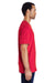 Gildan H000 Mens Hammer Short Sleeve Crewneck T-Shirt Red Side