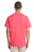 Gildan H300 Mens Hammer Short Sleeve Crewneck T-Shirt w/ Pocket Coral Silk Pink Back
