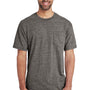 Gildan Mens Hammer Short Sleeve Crewneck T-Shirt w/ Pocket - Heather Graphite Grey - Closeout
