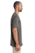 Gildan H300 Mens Hammer Short Sleeve Crewneck T-Shirt w/ Pocket Heather Graphite Grey Side