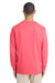 Gildan H400 Mens Hammer Long Sleeve Crewneck T-Shirt Coral Silk Pink Back