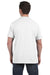 Hanes H5590 Mens ComfortSoft Short Sleeve Crewneck T-Shirt w/ Pocket White Back