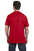 Hanes H5590 Mens ComfortSoft Short Sleeve Crewneck T-Shirt w/ Pocket Red Back