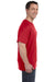 Hanes H5590 Mens ComfortSoft Short Sleeve Crewneck T-Shirt w/ Pocket Red Side