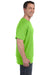Hanes H5590 Mens ComfortSoft Short Sleeve Crewneck T-Shirt w/ Pocket Lime Green Side