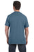 Hanes H5590 Mens ComfortSoft Short Sleeve Crewneck T-Shirt w/ Pocket Denim Blue Back