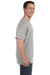 Hanes H5590 Mens ComfortSoft Short Sleeve Crewneck T-Shirt w/ Pocket Light Steel Grey Side