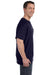 Hanes H5590 Mens ComfortSoft Short Sleeve Crewneck T-Shirt w/ Pocket Navy Blue Side