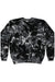 Tie-Dye H8100 Mens Fleece Crewneck Sweatshirt Black Flat Front