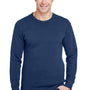 Gildan Mens Hammer Crewneck Sweatshirt - Sport Dark Navy Blue - Closeout