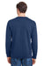 Gildan HF000 Mens Hammer Crewneck Sweatshirt Navy Blue Back
