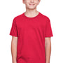Fruit Of The Loom Youth Iconic Short Sleeve Crewneck T-Shirt - True Red