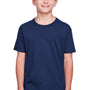 Fruit Of The Loom Youth Iconic Short Sleeve Crewneck T-Shirt - Navy Blue