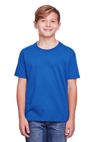 Fruit Of The Loom IC47BR Youth Iconic Short Sleeve Crewneck T-Shirt Royal Blue Front