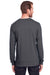 Fruit Of The Loom IC47LSR Mens Iconic Long Sleeve Crewneck T-Shirt Charcoal Grey Back