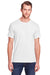 Fruit Of The Loom IC47MR Mens Iconic Short Sleeve Crewneck T-Shirt White Front