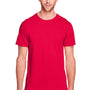 Fruit Of The Loom Mens Iconic Short Sleeve Crewneck T-Shirt - True Red