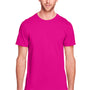 Fruit Of The Loom Mens Iconic Short Sleeve Crewneck T-Shirt - Cyber Pink