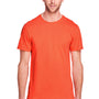 Fruit Of The Loom Mens Iconic Short Sleeve Crewneck T-Shirt - Burnt Orange