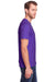 Fruit Of The Loom IC47MR Mens Iconic Short Sleeve Crewneck T-Shirt Purple Side