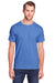 Fruit Of The Loom IC47MR Mens Iconic Short Sleeve Crewneck T-Shirt Heather Royal Blue Front