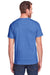 Fruit Of The Loom IC47MR Mens Iconic Short Sleeve Crewneck T-Shirt Heather Royal Blue Back