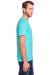 Fruit Of The Loom IC47MR Mens Iconic Short Sleeve Crewneck T-Shirt Scuba Blue Side